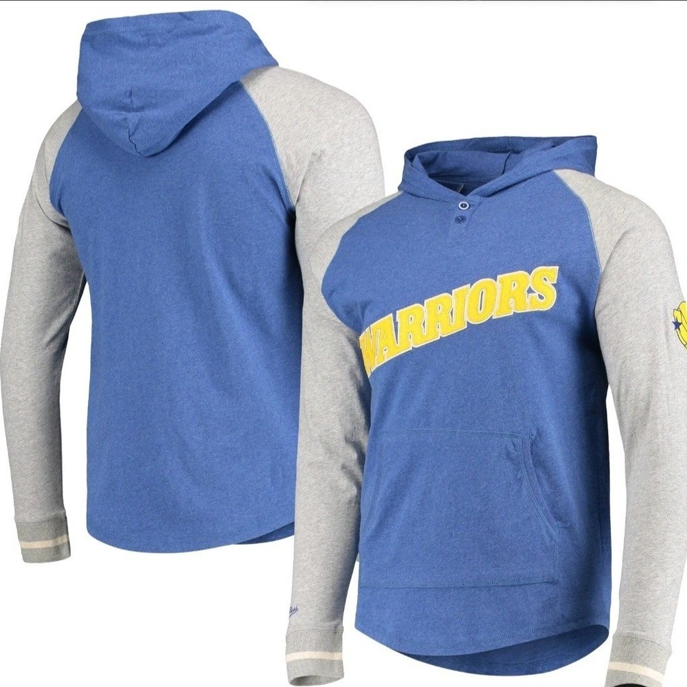 New! Mitchell & Ness Golden State Warriors Hoodie Shirt Size XL NBA HWC Active